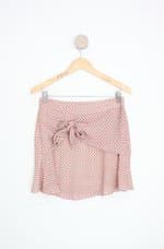 saia all side feminina estampada com faixa na cintura