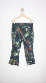 calça de sarja patbo feminina estampada