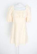 vestido zara feminino amarelo com forro