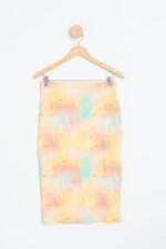 saia peahi feminina estampada com cós com elástico