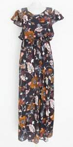 vestido hering feminino estampado com fenda