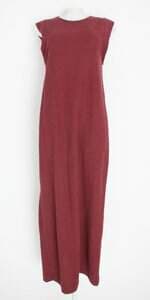 vestido dzarm feminino vermelho com com forro e fenda