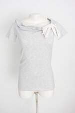 blusa abercrombie & fitch feminina cinza com laço