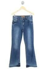 calça  feminina  fallacci jeans & co azul