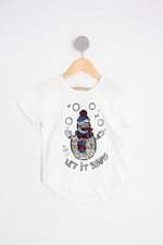 camiseta zara kids branca com paetê