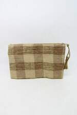 bolsa souq feminina estampada com brilho e tassel