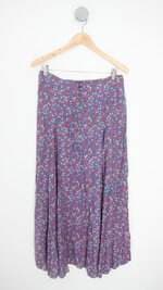 saia feminina floral