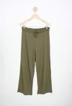 calça de tecido pernambucanas feminina verde