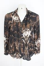 camisa feminina estampada
