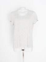 blusa stady feminina cinza com aplique e renda