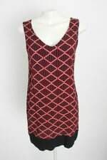 vestido totem feminino vermelho estampado
