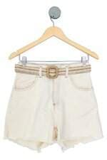 shorts reisen feminino off white com cinto