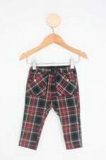calça de tecido zara kids xadrez