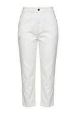 calça de sarja feminina Rosner off white 