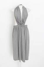 vestido Le Lis Blanc feminino cinza com recortes