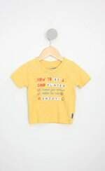 Blusa Alphabeto kids amarela com silk