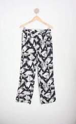 calça de tecido dkny feminina estampada
