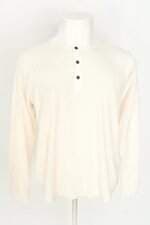 blusa lucky brand masculina branca com barra mullet