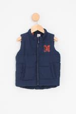 colete marisol kids azul com bordado e forro
