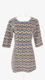 vestido clock house feminino estampado