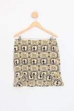 saia fillity feminina estampada com peplum