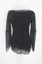 blusa feminina preta com renda