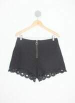 shorts feminino preto com renda