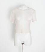 blusa renner feminina rosa com transparência