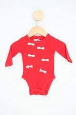 body carters kids vermelho com laço
