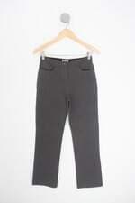 calça de tecido freda feminina cinza