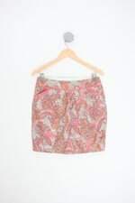 saia H&m feminina estampada com pregas