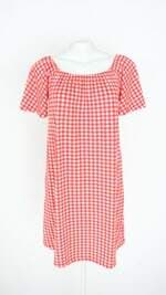 vestido fiveblu feminino vermelho xadrez