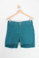 bermuda de sarja loopper feminina verde