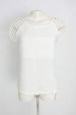 blusa trimix feminina off white com meio forro