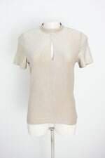 blusa top orange feminina bege