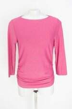 blusa riachuelo feminina rosa com franzido