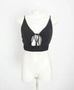top dress to feminino preto com franzido