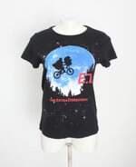 camiseta C&A feminina preta com silk