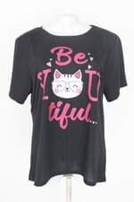 blusa feminina preta com silk