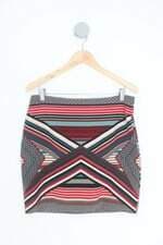 saia C&A feminina estampada