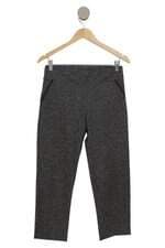 Calça De Tecido Feminina Preta Mesclada