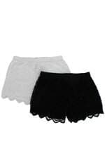  kit 2 shorts primark rendado  preto e branco com forro