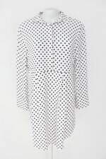 vestido C&A feminino branco estampa póas com forro