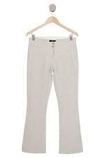 Calça Flare Iódice off white com recortes