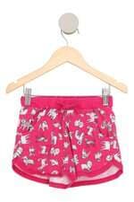 Shorts Rovitex kids rosa estampado