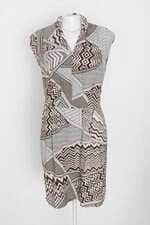 vestido simulassão feminino estampado