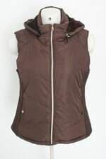 colete feminino marrom