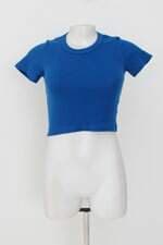 blusa cropped hering feminina azul