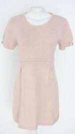 vestido hering feminino rosa com pregas