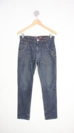 calça slim luigi bertolli feminina azul